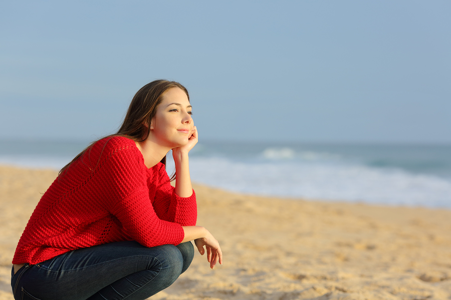 Woman on a beach