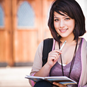 Female College Student on campus